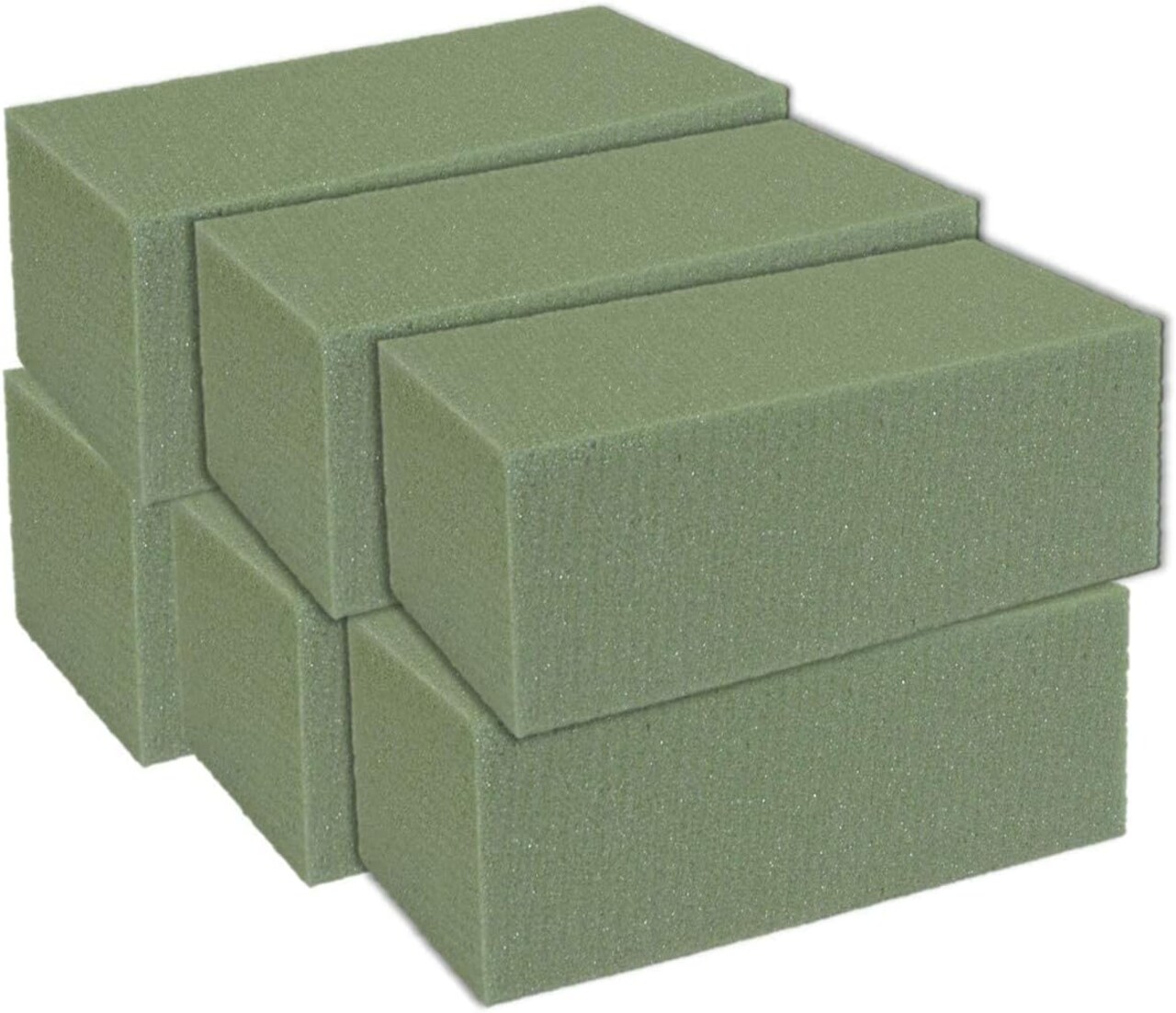 Premium Dry Floral Foam Blocks for Flower Arrangements 12pk, Foam Block for Artificial Flowers and Plant Decoration, Great for Crafts, Green Foam Bricks, Florist Foam Brick Flower Foam Block